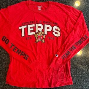 Champion Red University of Maryland Terps Men's Shirt
